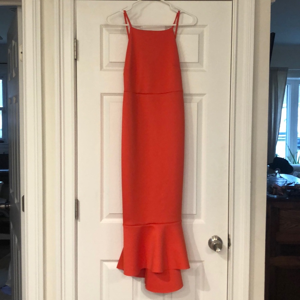 Red Mermaid Fitted Dress